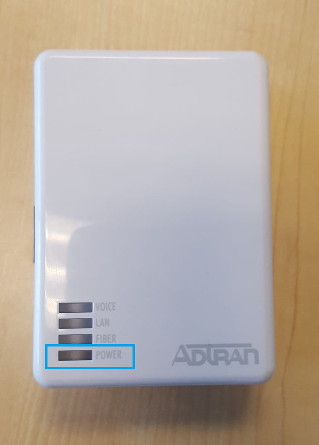 Adtran_411 ONT with Power LED indicated